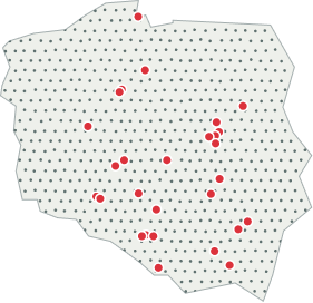 mapa PL